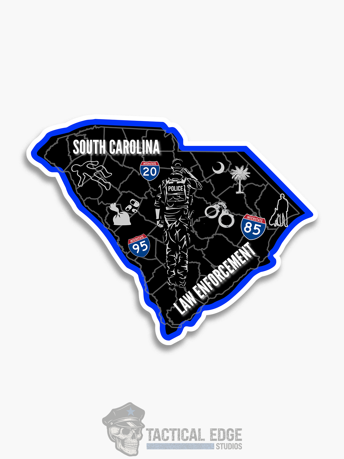 South Carolina Law Enforcement Sticker